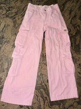 PacSun 90's Baggy Cargo Pants Pink Size 22 Waist